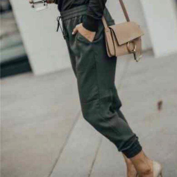 Ann Taylor Olive Green Joggers - Picture 3 of 7